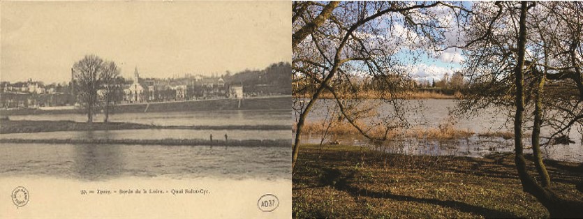 Vues des quais de la Loire, 1907 et 2018